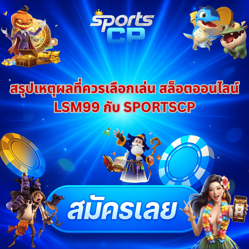 สรุปเหตุผลที่ควรเลือกเล่น สล็อต ออนไลน์ LSM99 กับ SPORTSCP